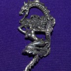 Dragon Woman Silver Pendant